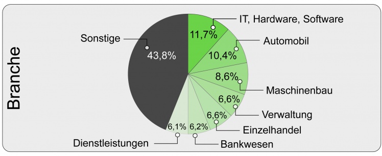 In welcher Branche sind die Unternehmen tätig?